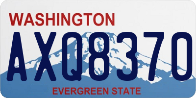 WA license plate AXQ8370
