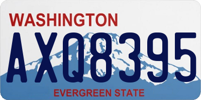 WA license plate AXQ8395