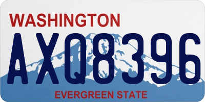 WA license plate AXQ8396