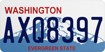 WA license plate AXQ8397