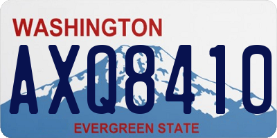 WA license plate AXQ8410