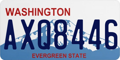 WA license plate AXQ8446