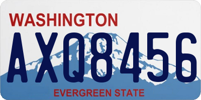 WA license plate AXQ8456