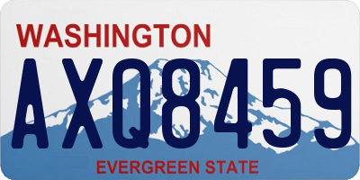 WA license plate AXQ8459