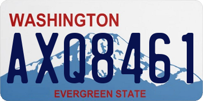 WA license plate AXQ8461