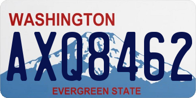 WA license plate AXQ8462