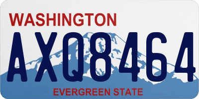 WA license plate AXQ8464