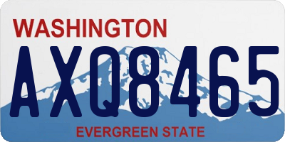 WA license plate AXQ8465