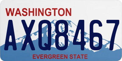WA license plate AXQ8467