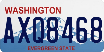 WA license plate AXQ8468