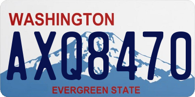 WA license plate AXQ8470