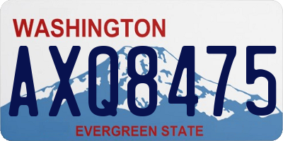 WA license plate AXQ8475