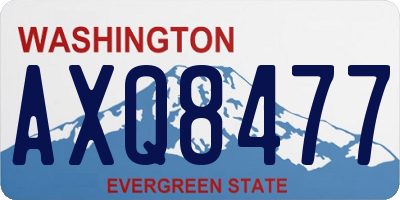 WA license plate AXQ8477