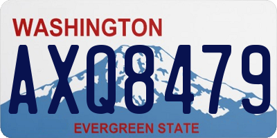 WA license plate AXQ8479
