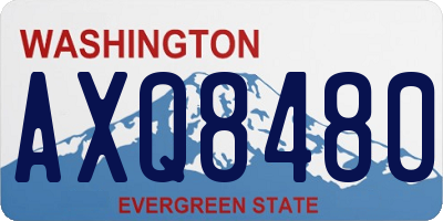 WA license plate AXQ8480