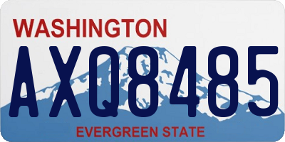 WA license plate AXQ8485