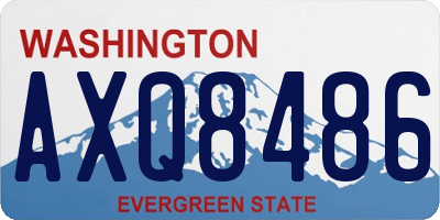 WA license plate AXQ8486