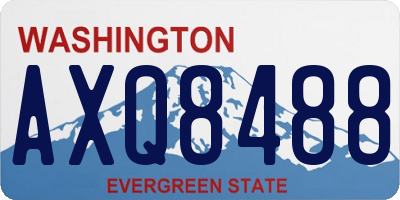 WA license plate AXQ8488