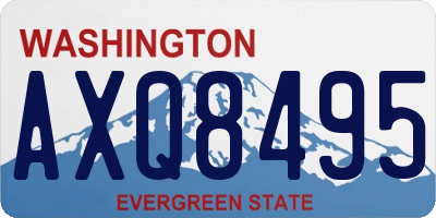 WA license plate AXQ8495