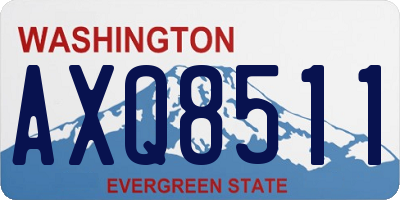 WA license plate AXQ8511