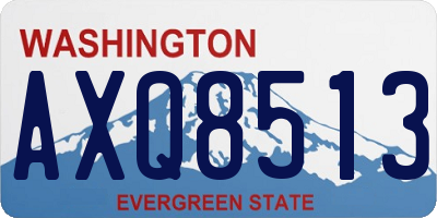 WA license plate AXQ8513