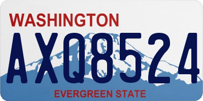 WA license plate AXQ8524
