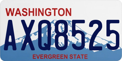 WA license plate AXQ8525