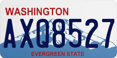 WA license plate AXQ8527