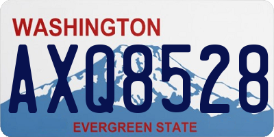WA license plate AXQ8528