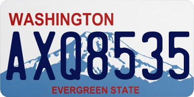 WA license plate AXQ8535