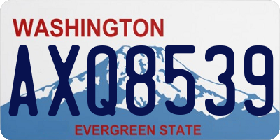 WA license plate AXQ8539