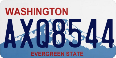 WA license plate AXQ8544