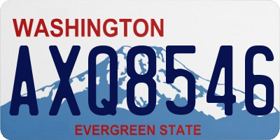 WA license plate AXQ8546