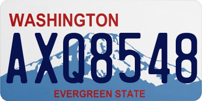 WA license plate AXQ8548