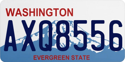 WA license plate AXQ8556
