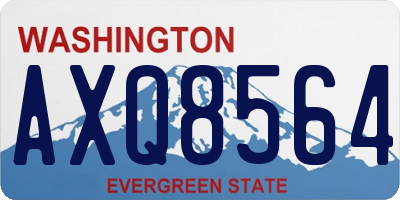 WA license plate AXQ8564