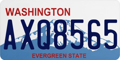WA license plate AXQ8565