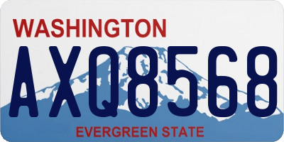 WA license plate AXQ8568