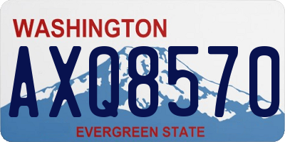 WA license plate AXQ8570