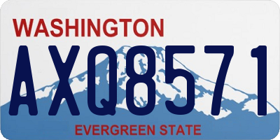 WA license plate AXQ8571