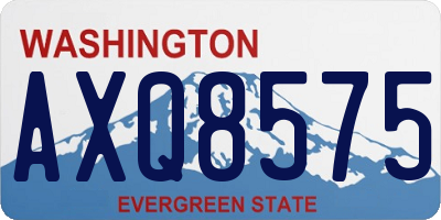 WA license plate AXQ8575