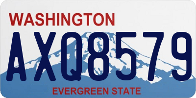 WA license plate AXQ8579