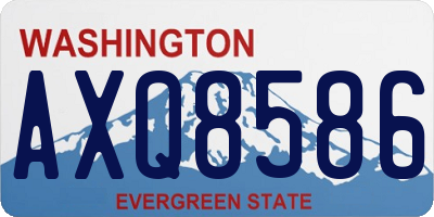 WA license plate AXQ8586