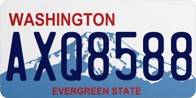 WA license plate AXQ8588