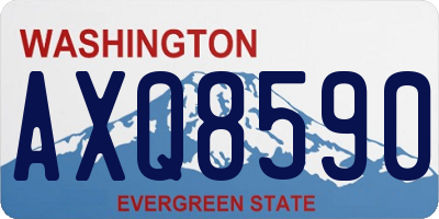 WA license plate AXQ8590