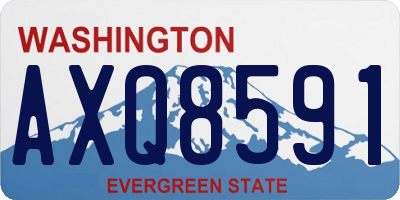 WA license plate AXQ8591