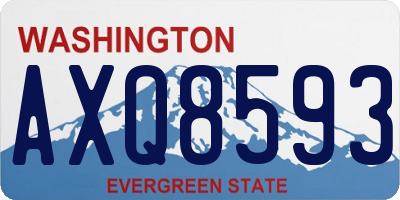 WA license plate AXQ8593