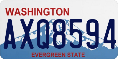 WA license plate AXQ8594