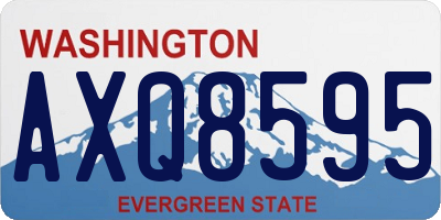 WA license plate AXQ8595