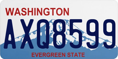 WA license plate AXQ8599